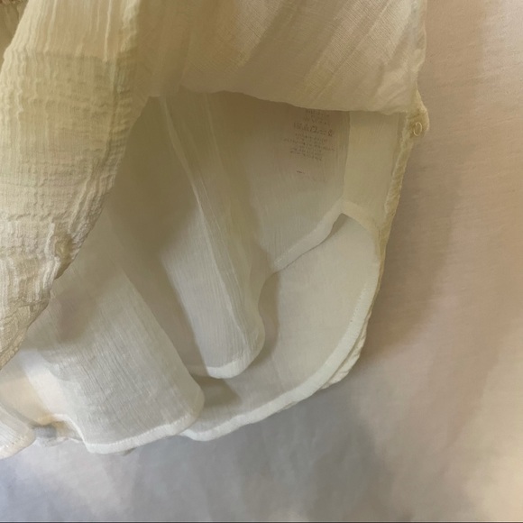 Anthropologie Akemi + Kin White Peasant Boho Top - Picture 6 of 7